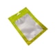 thumbnail image 1 of Inteprter 100 piezas de bolsas de cuidado posterior diseño de ventana transparente carcasa de teléfono móvil Teléfono y Comunicación verde 16x24cm, 1 of 6