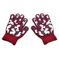 thumbnail image 4 of Minnieouse 1 par de guantes de invierno para niños, exquisitos, cómodos, cálidos, cubiertas para dedos artesanales con patrón de camuflaje rojo + Rojo+Camuflaje 10piezas Minnieouse CBP367325, 4 of 5