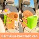 thumbnail image 2 of Bote de basura 2 en 1 con forma de carpincho, multifunción, resistente al agua, dispensador de pañuelos para coche, accesorios para coche con forma de carpincho, 2 of 4