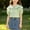 04 Green, variant on Girls Lace Trim Collar Blouse, Puff Short Sleeve Dotted Shirt, Light Green, Back To School Party Daily Tops