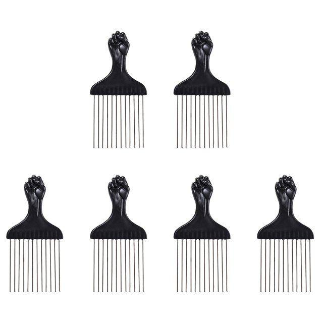 GAXIRE 6Ud Peines De Para Y Peinado Prácticos Y Resistentes Color Negro
