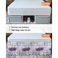 thumbnail image 7 of Purple Vintage Lavenders Wrap Around Bed Skirts for King Bed 18" Drop,Bed Skirt with Adjustable Elastic Belt Dust Ruffle Bed Valance for Bedroom Hotel Farmhouse Wooden Retro Art Bed Frame Cover, 7 of 7