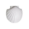 thumbnail image 2 of Luxury Lighting Marilin Tide 11.5" High Ceramic Outdoor Wall Bracket, Matte White, LED Bulb Included, 2 of 3