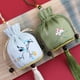 thumbnail image 3 of Bolsa de bolsita de estilo chino tradicional Qarigey verde, 3 of 6