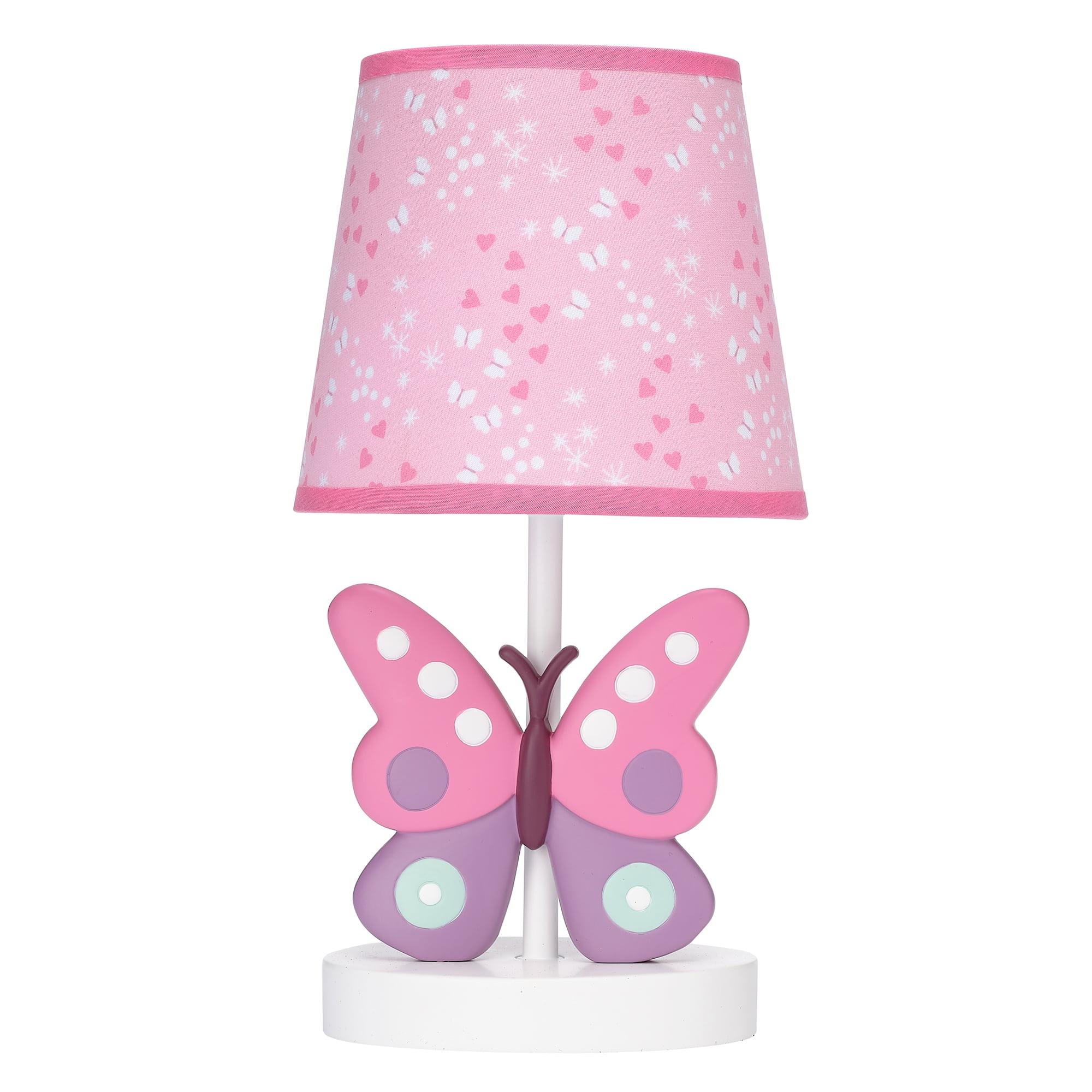 Pink Disney Minnie Mouse 2 in 1 Table Lamp with Nightlight 11.5 H x 5.5 W