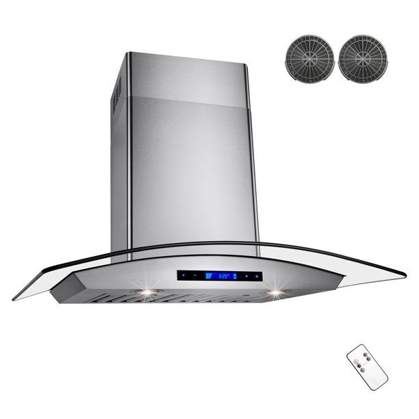 AKDY 36" Europe Exhaust Stainless Steel Glass Wall Range Hood Stove