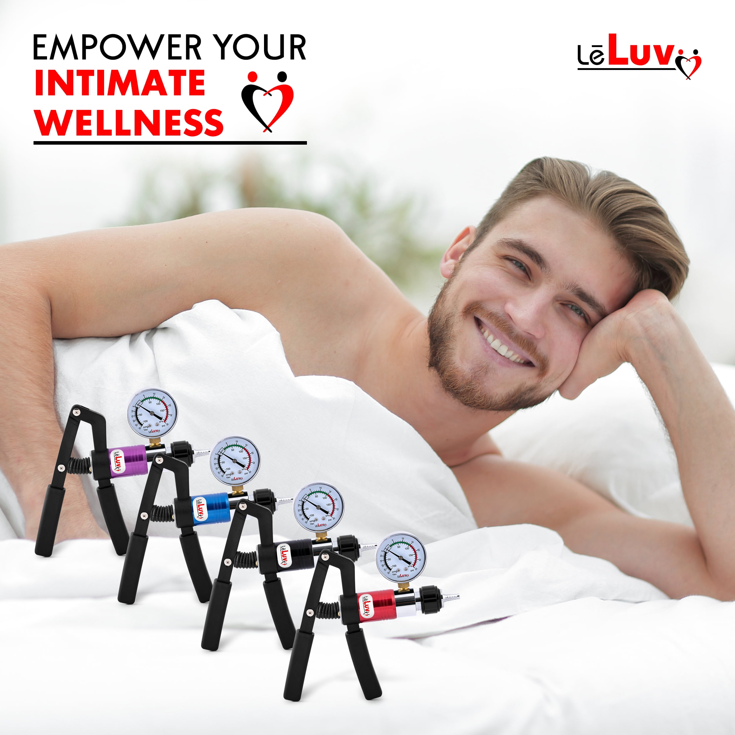 LeLuv Primo Pro+ Advanced Dual Vacuum and Pressure Pump with 60mm Gauge