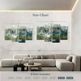thumbnail image 3 of Elephant Stock Sea Depth Abstract Wall Art - Horizontal Multi Panel Canvas - Living Room Wall Decor - Abstract Multi Panel - Gray And Gold Decor By Chamira Young - 84" x 54", 3 of 4