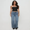 thumbnail image 4 of LYMAYTER‌ Women's ‌Lace Crop Tank Top‌ Color Block Y2K Scoop Neck Spaghetti Strap Camisole Fashion, 4 of 9
