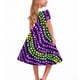 thumbnail image 3 of Vestido de manga corta con cuello vuelto para niñas Vestido elástico de manga corta para niñas Vestido skater con volantes de corte A Vestido de recital escolar Vestido de manga corta con cuello vuelt, 3 of 6