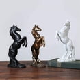 thumbnail image 4 of 2X Escultura de arte, decoración de caballo volador de estilo europeo, regalos de inauguración de la casa de cobre, 4 of 8