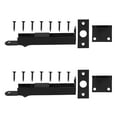 thumbnail image 5 of WEUVEB 2-Pack Stainless Steel Door Slide Bolt Locks, Heavy Duty Black Security Locks for Home, Office, and Indoor Use, 5 of 8
