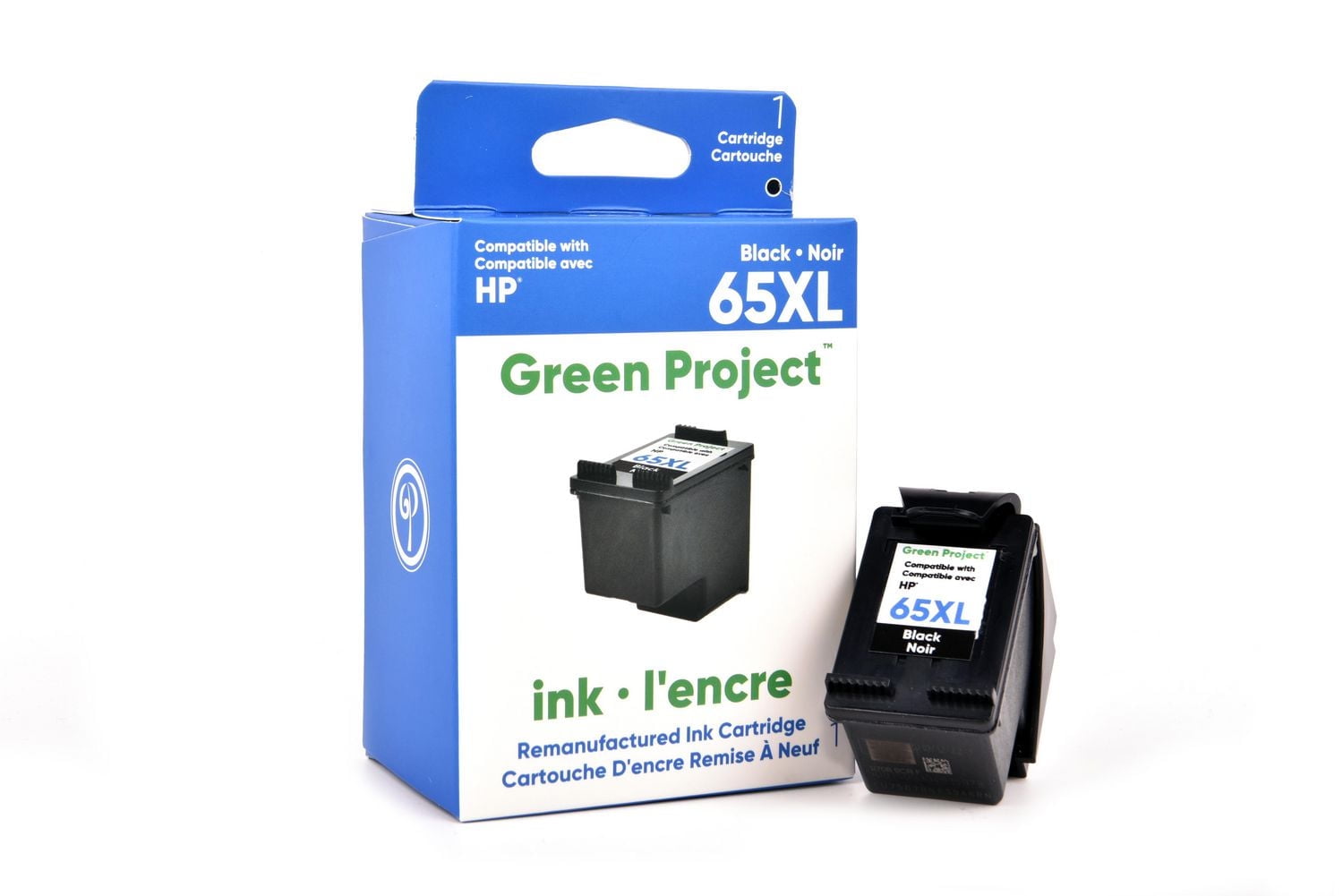 Green Project HP 65 XL Black Remanufactured Ink Cartridge, (H-65XLBK), Black