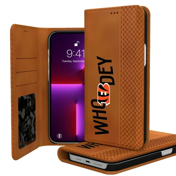 Keyscaper Brown Cincinnati Bengals iPhone Folio Case