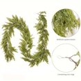 thumbnail image 3 of 9Ft Christmas Norfolk Pine Garland Dense Pine Real Touch Artificial Pine Cypress Ornament for Holiday Fireplace Table Home Decor, 3 of 5