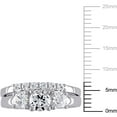 thumbnail image 2 of Everly Women's Sapphire 10k White Gold Bridal Set, 2 of 7