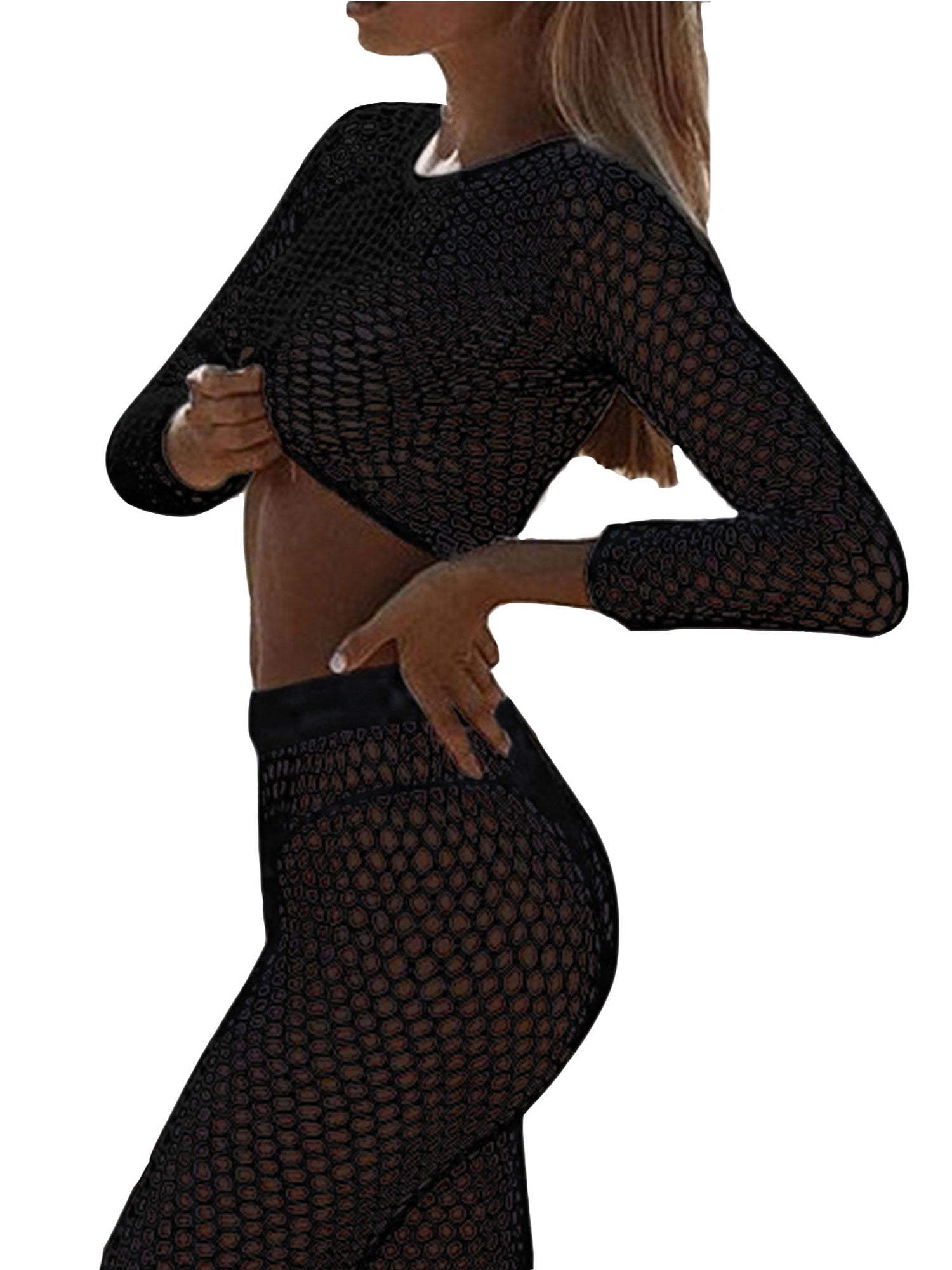 fishnet pants bathing suit