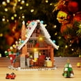 thumbnail image 3 of NEW Christmas Gingerbread House Building Block Set with Led Light,Winter Holiday Decoration Toys Children Gifts, 3 of 8
