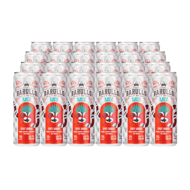 Barullo Mix Spicy Sandía - 24 Pack Barullo Bebida Preparada con Tequila