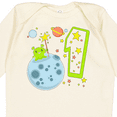 thumbnail image 4 of Inktastic Cute First Birthday Alien in Space Boys or Girls Long Sleeve Baby Bodysuit, 4 of 5