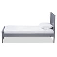 thumbnail image 4 of Baxton Studio Catalina Modern Classic Mission Style Grey-Finished Wood Twin Platform Bed, 4 of 4