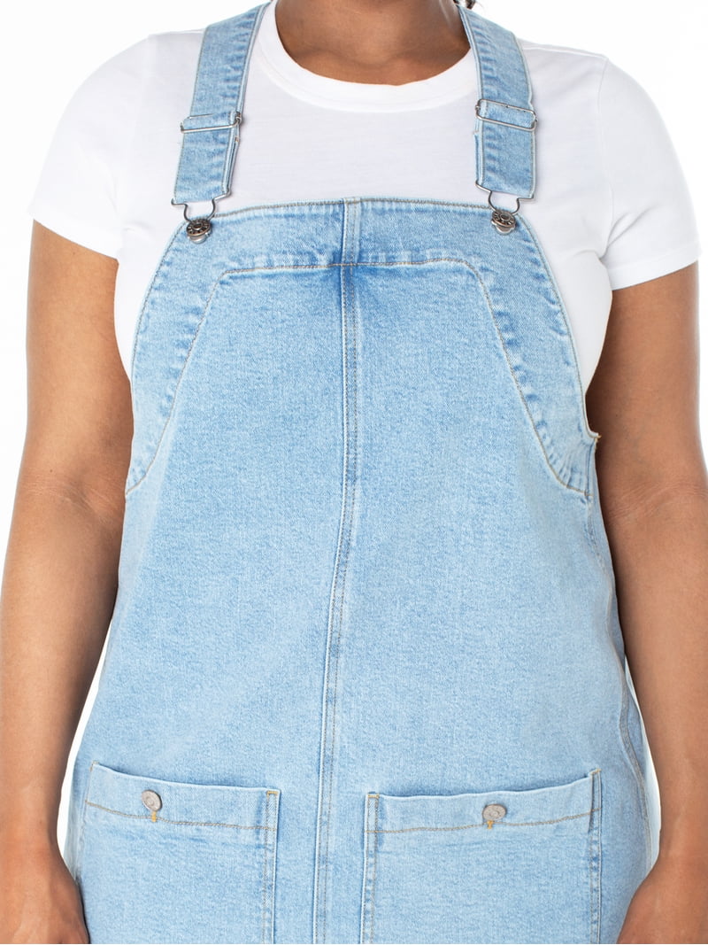 celebrity pink women's pinafore button down dress Celebrity Pink Women's and Women's Plus Corduroy Pinafore Mini Dress, Sizes  XS-4X