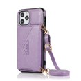 thumbnail image 2 of PU Leather Crossbody Phone Case for iPhone 15 Pro Max with Removable Shoulder Strap and Card Holder Wallet, 2 of 2
