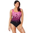 thumbnail image 1 of Swimsuits For All Women's Plus Size Chlorine Resistant Tank One Piece Swimsuit 20 New Pink, 1 of 5