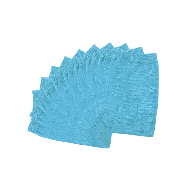 Yuarrent Filtro de malla, herramienta de limpieza de red de nailon, suministros para piscinas, ahorro de espacio, filtros de polvo profesionales Suministros de limpieza para el hogar Azul/10 Piezas