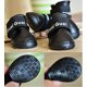 thumbnail image 3 of Cachorro Perros Candy Colors Antideslizante Impermeable Goma Rain Shoes Botas Paws Cover (Negro, L) WD.WDQZL mascota, 3 of 6