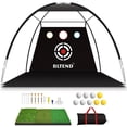 thumbnail image 6 of Golf Practice Net 10x7ft with Mat, 11 Tees & 9 Balls - Indoor Outdoor Hitting Training Net for Backyard Driving, Perfect Golf Gift for Men, 6 of 8