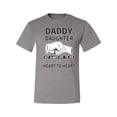 thumbnail image 2 of Wild Bobby,Daddy and Daughter Always Heart to Heart Daddys Girl Father Gift, Father's Day, Men Graphic Tees, Heather Grey, X-Large, 2 of 3