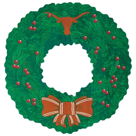 Texas Longhorns 16'' Team Wreath Sign