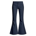 thumbnail image 3 of Aihuaihua Uniform Pants for Girls Navy Size 9-10, Lightweight Dress Pants for Kids High Waist Stretch School Uniform Trousers Formal Casual Fall Outfits Back to School, 3 of 6