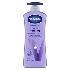 Image of Vaseline Intensive Care Calm Healing Women s Body Lotion Dry Skin with Lavender Extract & Ultra-Hydrating Lipids  20.3 oz