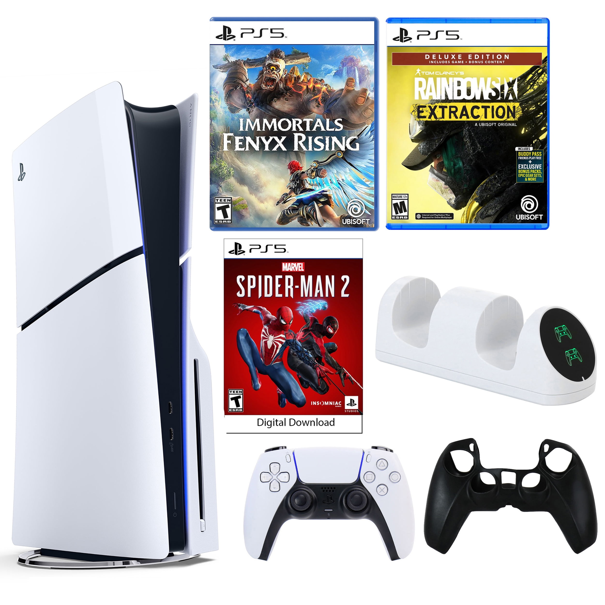 2023 PS5 Disk Edition Bundle: Spider-Man 2, God of War, Last