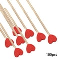 thumbnail image 3 of HGYCPP 100Pcs Disposable Wooden Heart Stir Bar Long Handle Coffee Mixing Stirring Stick, 3 of 18