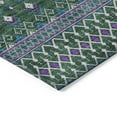 thumbnail image 4 of Addison Rugs Chantille Indoor/Outdoor Transitional Boho Green Washable Rectangle Rug, 5' x 7'6", 4 of 5