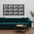 Grid Axcents Decorative Privacy Lattice Panel 2 ft. x 4 ft. (Black ...