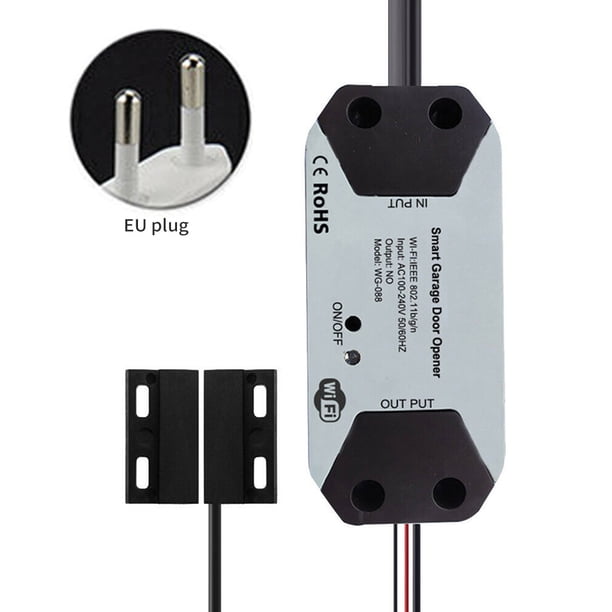 Controlador de puerta de garaje Tuya, abridor de control remoto de puerta de garaje para el hogar, interruptor de Control de voz WiFi, enchufe de la UE sidaley EL001802-01B
