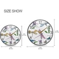 thumbnail image 2 of GZHJMY Colorful Dragonflies Pattern Wall Clock Silent Non Ticking 9.5 Inch Round Easy to Read for Home Office School Clock, 2 of 7