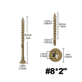 thumbnail image 3 of Woodworking Screws for Deck & Furniture  #8 x 1-1/2", #8 x 2", #10 x 3"  Rust-Resistant Epoxy Coat  Includes T25 Star Drive Bit, 3 of 6