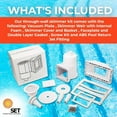 thumbnail image 3 of Swimming Pool Complete Thru-Wall Wide Mouth Skimmer Kit, 3 of 8