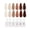 Coffee Brown, variant on modelones Nude Hema Free Gel Nail Polish Set, 6 Colors Nude White Neutral Brown Skin Tone Beige Khaki Glitter Gel Polish Kit 2026 Spring Gel Nail Kit Polka Dot Nails Soak Off French Nail Art Manicure