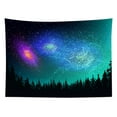 thumbnail image 2 of HVEST Space Tapestry Mysterious Galaxy Nature Landscape Tapestries Forest Night Wall Hanging Tapestry for Bedroom Living Room Dorm Party Wall Decor, 92.5W X 70.9L Inches, 2 of 6