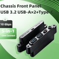 thumbnail image 1 of USB3.2 Gen2 10Gbps Panel Frontal 2USB-A+Type-C+Multi-Puerto de Audio HD Hub Adaptador IO Frontal del Chasis, 1 of 1