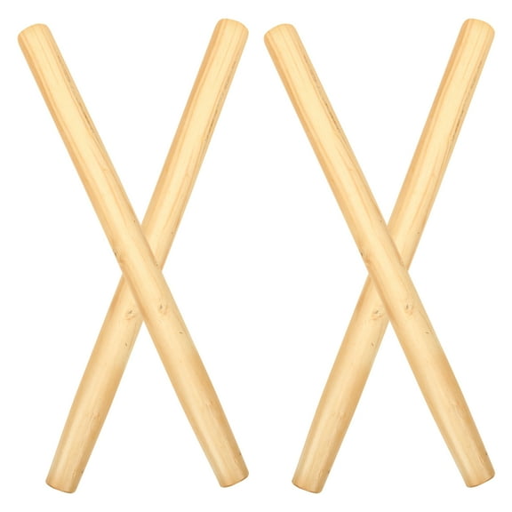 Beaupretty 4pcs Garden Tool Handle Replacement Wooden Handle Light Yellow Non-skid Grip Adults Gardening