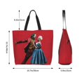 thumbnail image 6 of 2024 Joker Folie a Deux Tote Bags Reusable Women Shoulder Bag Grocery Bag Travel Beach Shopping Work Daily Handle Bag, 6 of 8