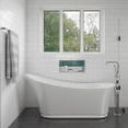 thumbnail image 4 of ALFI brand AB2180-PC Polished Chrome Single Lever Floor Mounted Tub Filler Mixer w Hand Held Shower Head, 4 of 12