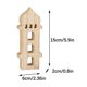 thumbnail image 3 of Decoración de madera Eid al Fitr | Adorno tallado con temática de Ramadán | En blanco para mensajes personalizados | Decoración de mesa de madera duradera | Utilería de escena de bricolaje | 15x6x2, 3 of 6